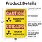Signmission Radiation & Laser Sign, 24 in H x 18 in W, Vinyl Decal, Rectangle OS-2PACK-CR-D-1824-L-10184 - alternate 6